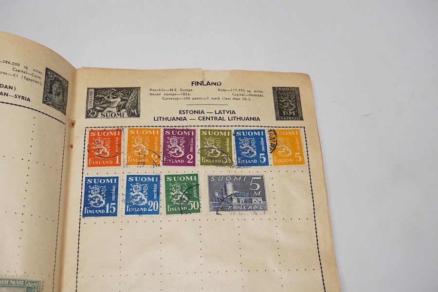 World stamps, mint unused and used in various stock books and albums